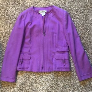 Carlisle Light Purple Wool Jacket/Blazer, Size 14